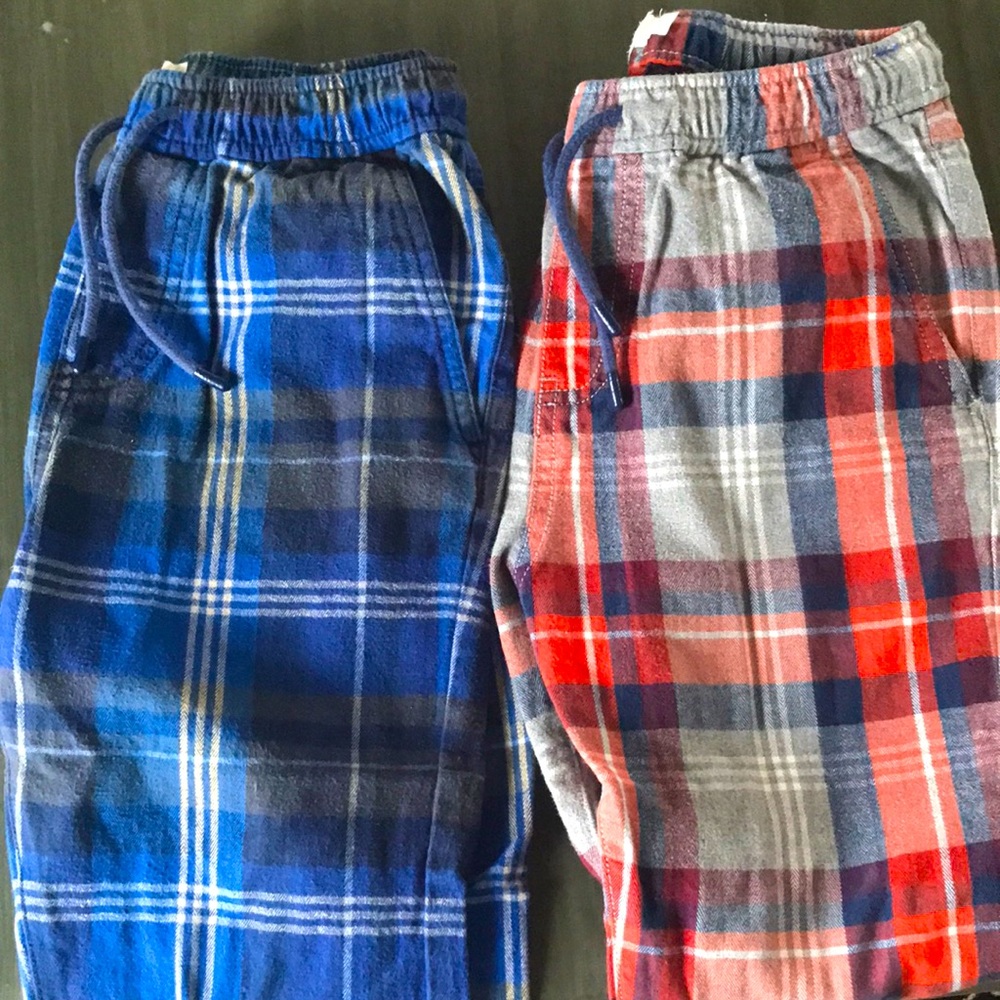 2 boys mini Boden plaid pants size 9